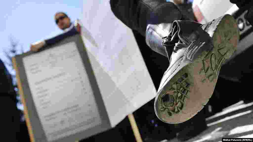 BiH - Protesti policije Kantona Sarajevo, 27. april 2012.