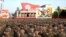 A demonstration in Pyongyang on October 20 celebrates North Korea's nuclear test