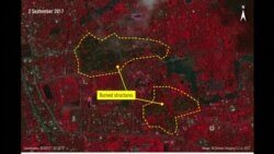 Satelitski snimci spaljenih sela Rohindža