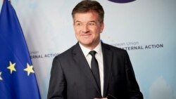Miroslav Lajčak na konferenciji u Briselu, 12. jul