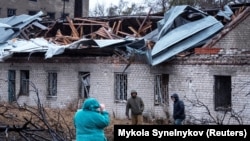 Наступствы расейскага ўдару ракетай «Арэшнік» па ўкраінскім горадзе Дніпро 21 лістапада 2024 году. Архіўнае фота