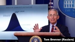 Entoni Fauči na pres-konferenciji u Bijeloj kući, 31. mart