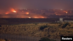 Вид га Газу со стороны Израиля