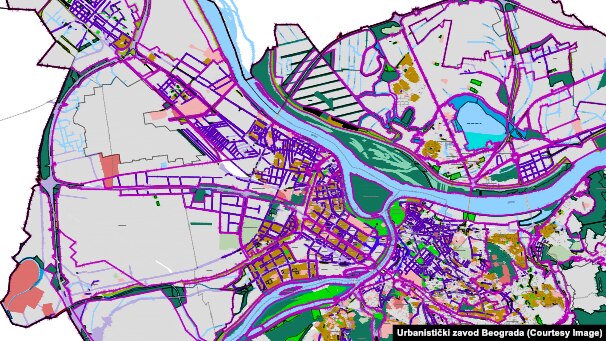 Belgrade - Serbia - General regulation system of green areas 2019 - DO NOT USE