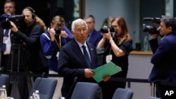 Președintele Consiliului European, Antonio Costa, la summitul UE de la Bruxelles. 26 iunie 2025.