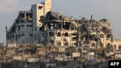 Газа шаарынын талкаланган муниципалдык имараты, 26-август, 2025-жыл