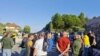 Sa jednog od protesta građana Cetinja i blokade puta Cetinje - Podgorica, 4.maj 2025.godine. Foto: Cetinjski list/RTV Cetinje
