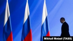 Владимир Путин после выступления перед Федеральным собранием, 15 января 2020 года