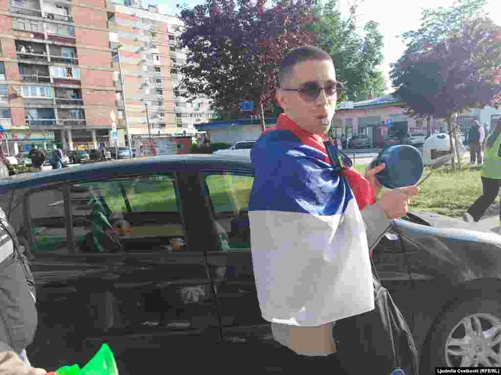 Učesnik studentskog protesta.