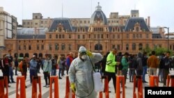 Dezinfekcija glavnih ulica, Buenos Aires, Argentina