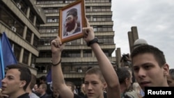 Proslava ukidanja presude Draži Mihailoviću u Beogradu