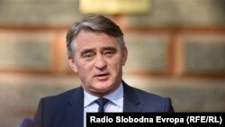 Željko Komšić na konferenciji za medije 18. oktobra 2021.