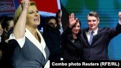 Kandidat lijevog centra Zoran Milanović i kandidatkinja desnog centra Kolinda Grabar-Kitarović idu u drugi krug predsjedničkih izbora u Hrvatskoj koji će biti održani 5. siječnja sljedeće godine.