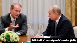 Отчет Виктора Медведчука перед Владимиром Путиным о поездке в Страсбург. Санкт-Петербург, 18 июня 2019