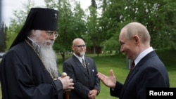 Путин и архиепископ Алексий