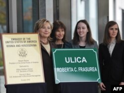 Hillary Clinton na otvaranju nove zgrade Ambasade SAD u Sarajevu, 12. oktobar 2010