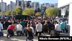 Doček posmrtnih ostataka mitropolita Amfilohija u Podgorici 31. oktobra