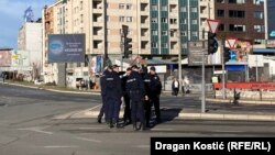 Pripadnici policije na Autokomandi