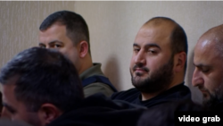 ივანე გიგლემიანი, 18 წლის ალეკო შაკიაშვილის მკვლელობაში ბრალდებული სასამართლოს სხდომაზე. 13 მაისი, 2025 წელი