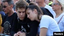 Нови Сад -- Годишнина од уривањето на крошната и смртта на 16 лица, 1 ноември 2025 година.