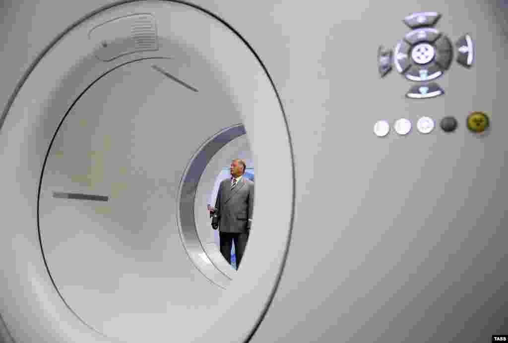 На открытии Центра ядерной медицины "Российских железных дорог" в июле нынешнего года