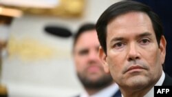 Марко Рубио (на заднем плане вице-президент Вэнс)