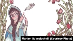 მარიამ საკნელაშვილის ილუსტრაცია " საბავშვო შუშანიკიდან"