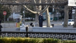 Поліцейські на майданчику перед Вічним вогнем, Севастополь