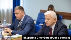 Duško Marković (desno) pred Anketnim odborom