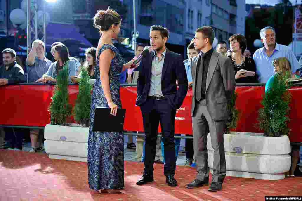 Mađarski glumci András Sütő (lijevo) i Ádám Varga