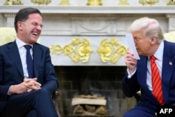 Президент США Дональд Трамп и генеральный секретарь НАТО Марк Рютте встречаются в Белом доме. 13 марта, 2025