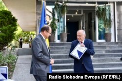 Schmidt i Inzko prilikom primopredaje dužnosti