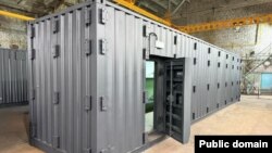 ბირთვული იარაღისგან დამცავი მობილური თავშესაფრის მოდული. ნიჟნი-ნოვგოროდი, 19 ნოემბერი, 2024. 