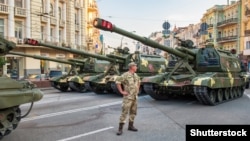 Репетиція військового параду в Києві до Дня Незалежності України, 19 серпня 2016 року