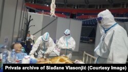 Milka Tripković u kovid bolnici u Areni u Beogradu