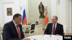 Milorad Dodik i Vladimir Putin prilikom ranijeg susreta u Kremlju, septembar 2016.