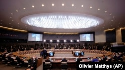 Lideri NATO-a na plenarnoj sjednici na samitu NATO-a u Briselu, 14. juna 2021.