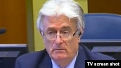 Radovan Karadzic in The Hague on June 11