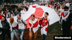  Акция протеста в центре Минска 23 августа 2020 года