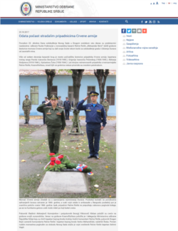 Ime Georgija Klebana kao predstavnika Izaslanstva odbrane Rusije pojavljuje se na sajtu Ministarstva odbrane Srbije u vesti od 23. oktobra 2017.