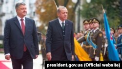 Президент Украины Петр Порошенко и президент Турции Реджеп Тайип Эрдоган