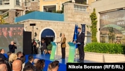 Premijer Crne Gore Milojko Spajić i predsjednica Evropske komisije Ursula fon der Lajen, Luštica kod Tivta, Crna Gora, 14. oktobar 2025.