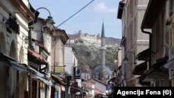 Puste centralne sarajevske ulice u vreme pandemije korona virusa - 5. april 2020.