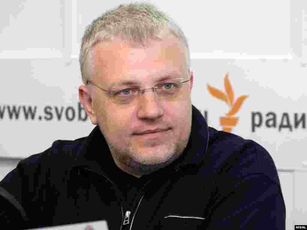 Павел Шеремет в студии "Свободы", 2009