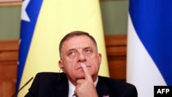 Milorad Dodik na konferenciji za medije sa Sergejem Lavrovim, ruskim ministrom spoljnih poslova, Moskva, 9. septembar 2025.