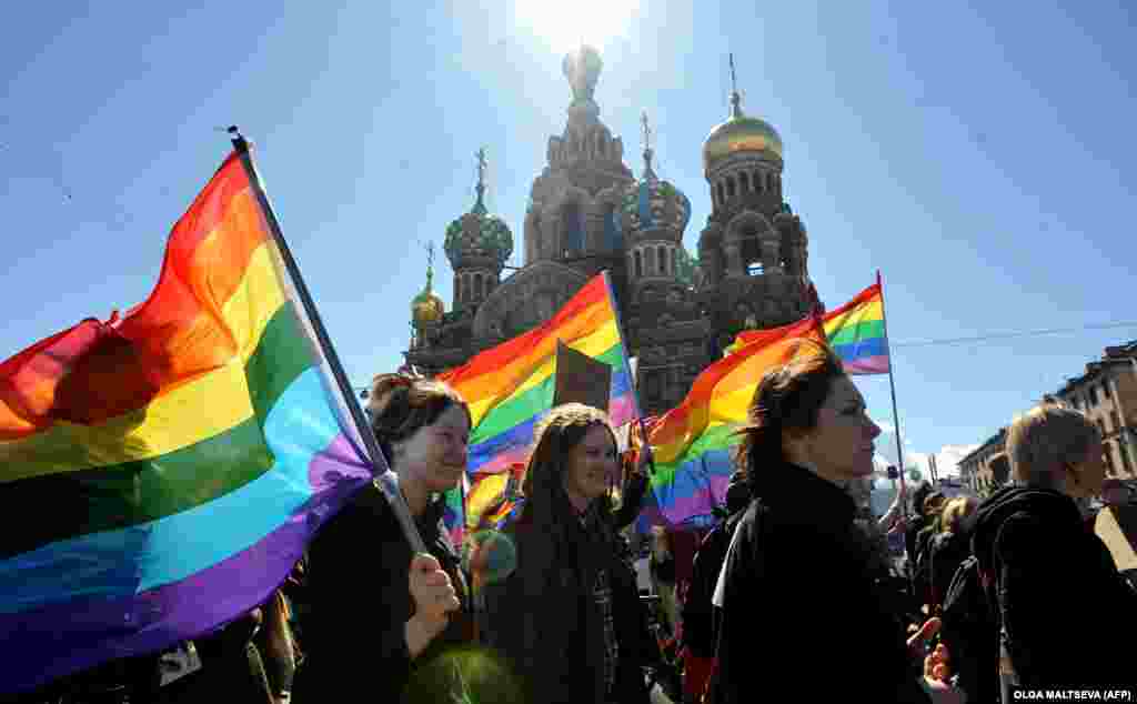 In 2015, the Russian president said, “I believe there should not be any... prosecution or infringement of people’s rights on the basis of their race, ethnicity, religious or sexual orientation.”