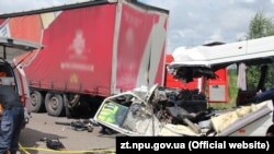 ДТП за участі автобуса, у якому загинули 10 людей, Житомирська область, 20 липня 2018 року