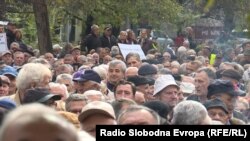 Protest penzionera u Federaciji BiH, arhivska fotografija