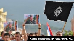 Protest podrške Mladiću u Lukavici, 27. maj 2011.