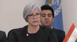 დუშანბეში ჯანდაცვის მსოფლიო ორგანიზაციის (WHO) ხელმძღვანელი გალინა პერფილიევა.